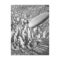 Manhattan Blimp Post Card