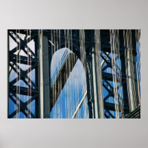 "MANHATTAN BRIDGE ABSTRACT ARCH" PRINT