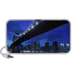 Manhattan Bridge and Manhattan Skyline At Night speakers