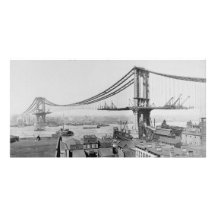 Manhattan Bridge Construction 1909 Photo Cards