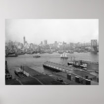 Manhattan from Brooklyn, 1905 Posters