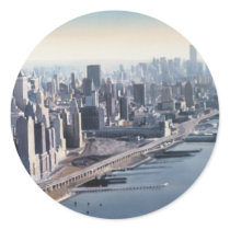 "Manhattan Memories" New York Watercolor Art Stickers