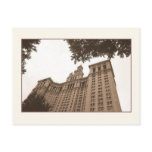 Manhattan Municipal Building Sepia Postcard