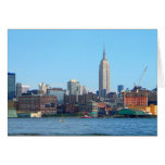 Manhattan Skyline as Seen From Hoboken, NJ Card