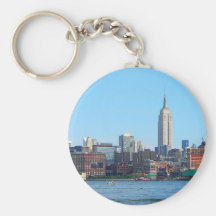 Manhattan Skyline as Seen From Hoboken, NJ Keychain