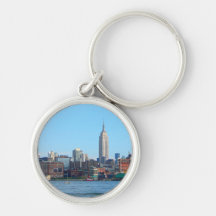Manhattan Skyline as Seen From Hoboken, NJ Key Chains