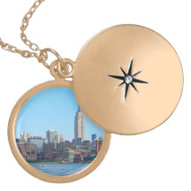 Manhattan Skyline as Seen From Hoboken, NJ Necklaces