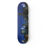 Manhattan Skyline at Night skateboards