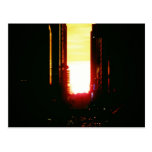 Manhattanhenge Sunset Looking Down 42nd Street Postcard