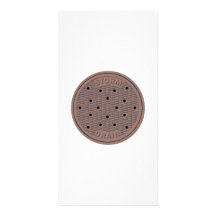 Manhole Cover Customized Photo Card