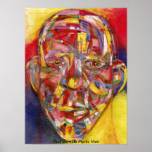Manic Man Painting Posters