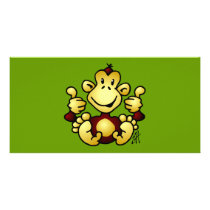 Manic Monkey Customized Photo Card