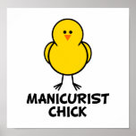 Manicurist Chick Print