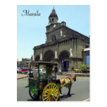 manila cathedral cart post cards