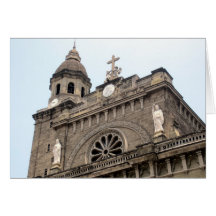 manila cathedral greeting card