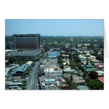 manila cityscene greeting card
