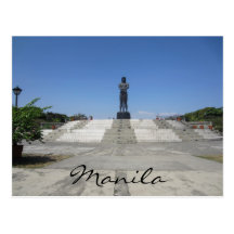 manila statue view post cards
