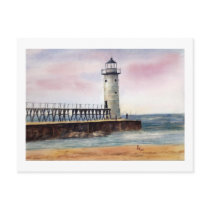 Manistee North Pierhead Light Postcard