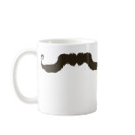 Manly curled moustache mugs