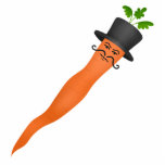 Manly fancy carrot with a handlebar moustache photo sculptures