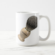 MANLY SQUARED MONOGRAMED SHAVING MUG