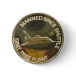 MANNED SPACE SHUTTLE FIRST FREE FLIGHT buttons