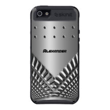 Mans Boys Grey Metal Studs Look