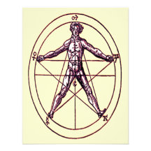 Man's *Magical Pentagram* Symbol Custom Invites
