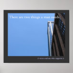 Mans needs posters
