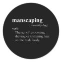 MANSCAPING T-SHIRT / Gay Slang T-shirt stickers