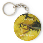 Mantis & Chrysanthemums - Keychain #1