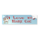 Manx Cats Bumper Sticker bumper stickers