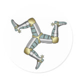 Manx Three Legs of Man stickers