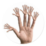 Many Hands stickers