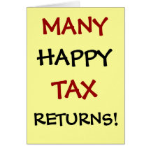 Many Happy Tax Returns! Customisable Greeting Card