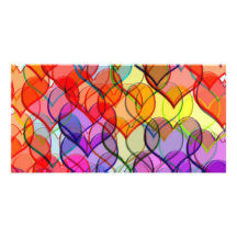 many hearts custom photo card