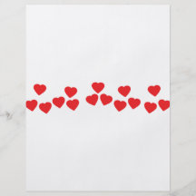 many hearts in line icon flyers