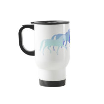 Many Horses (blues) Coffee Mug
