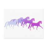 Many Horses (purples) postcards