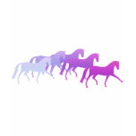 Many Horses (purples) t-shirts