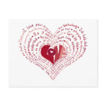Many Languages of Love Postcard