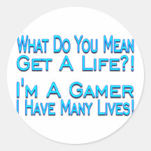 Many Lives Gamer Sticker