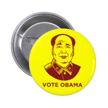 Mao "Vote Obama" Button