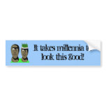 Maoi Heads Bumper Sticker bumper stickers