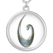 Maori Fish Hook - Chrome Necklaces