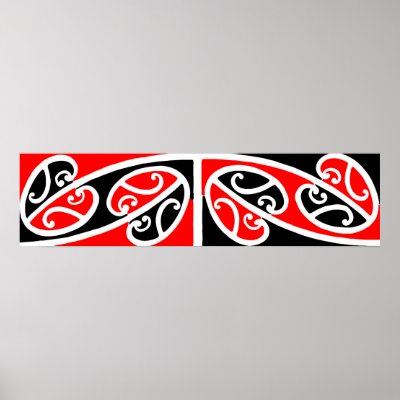Maori Kowhaiwhai Pattern 2 Poster by SolPacifico