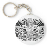 Maori Tattoo - Black and White keychains