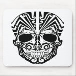 Maori Tattoo Mask Skull mousepads