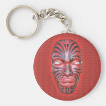 Maori War Canoe Figurehead - Keychain