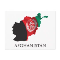 Map Of Afghanistan Post Card